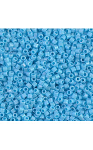 Miyuki delica beads 10/0 - Matted opaque sky blue ab DBM-879